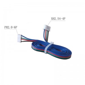 100mm Extension Cable with JST Connector PH 2.0 Contact 6 Pitches to XH 2.54 Contact 4 Pitches