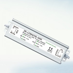 Waterproof LED Driver Power Supply 50W DC-DC Constant Current 1.2A Input 12-24 Output 26-42V
