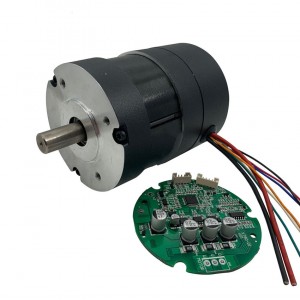 Size 80 Round Brushless DC Drive Motor 24V 1500RPM 235W L=100mm 8 Wires