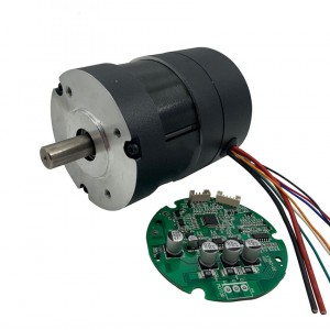Size 80 Round Brushless DC Drive Motor 24V 3000RPM 125W L=55mm 8 Wires