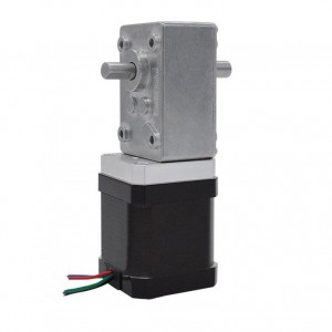 NEMA 11 Stepper Motor Bipolar L=51mm 1.0A with Gear Ratio 149:1 Dual Shaft Worm Gearbox