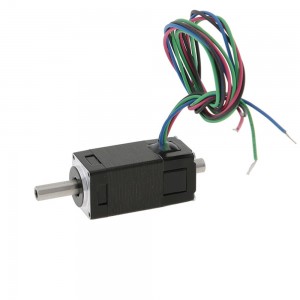 NEMA 6 Hollow Shaft Stepper Motor Dual Shaft 0.3A 0.005Nm/0.71oz.in 14x30mm 4 Wires