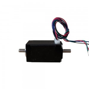 NEMA 8 Dual Shaft Stepper Motor Bipolar 1.8deg 0.6A 0.04Nm/5.68oz.in 20x38mm with Rear Shaft