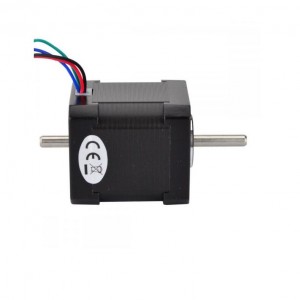 Dual Shaft NEMA 17 Stepper Motor Bipolar 1.8deg 0.59Nm (83.5oz.in) 2A 42x42x48mm 13mm Rear Shaft