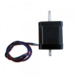 NEMA 17 Stepper Motor Dual Shaft  Bipolar 1.68A 0.9deg 0.44Nm/62.48oz.in 42x48mm 4 Wires