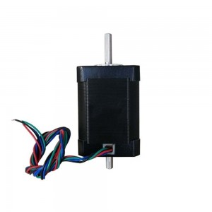 NEMA 17 Stepper Motor Dual Shaft Bipolar 1.8deg 2.1A 0.65Nm/92.3oz.in 2.10A 42x60mm with Rear Shaft