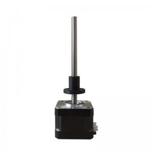 NEMA 17 External Linear Actuator Stepper Motor 34mm Stack 0.4A with Dia. 6.35mm Lead 2mm Length 100mm