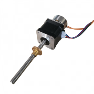 NEMA 17 Linear Actuator Stepper Motor 48mm Stack 1.68A T8 Lead 8mm Length 300mm with 24V Brake