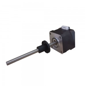 NEMA 17 External Linear Actuator Stepper Motor 34mm Stack 0.4A Lead 2mm Length 100mm