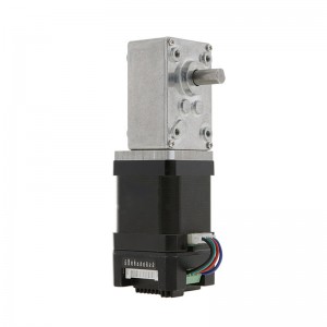 NEMA 17 Integrated I/O Speed Control Drive Stepper Geared Right-angle Motor with Worm Gearbox
