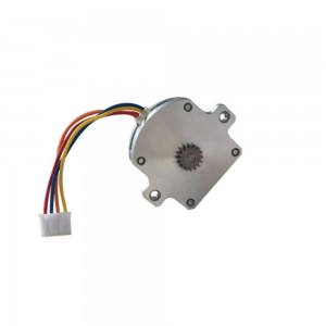 Pancake Stepper Motor NEMA 11 Bipolar 1.8deg 0.016Nm/2.27oz.in 0.5A Φ28x9.5mm with 16 Teeth Gear